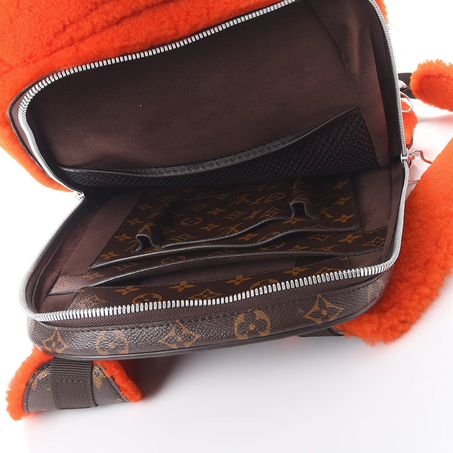 Shearling Monogram Marc Newson Fleece Pack Orange