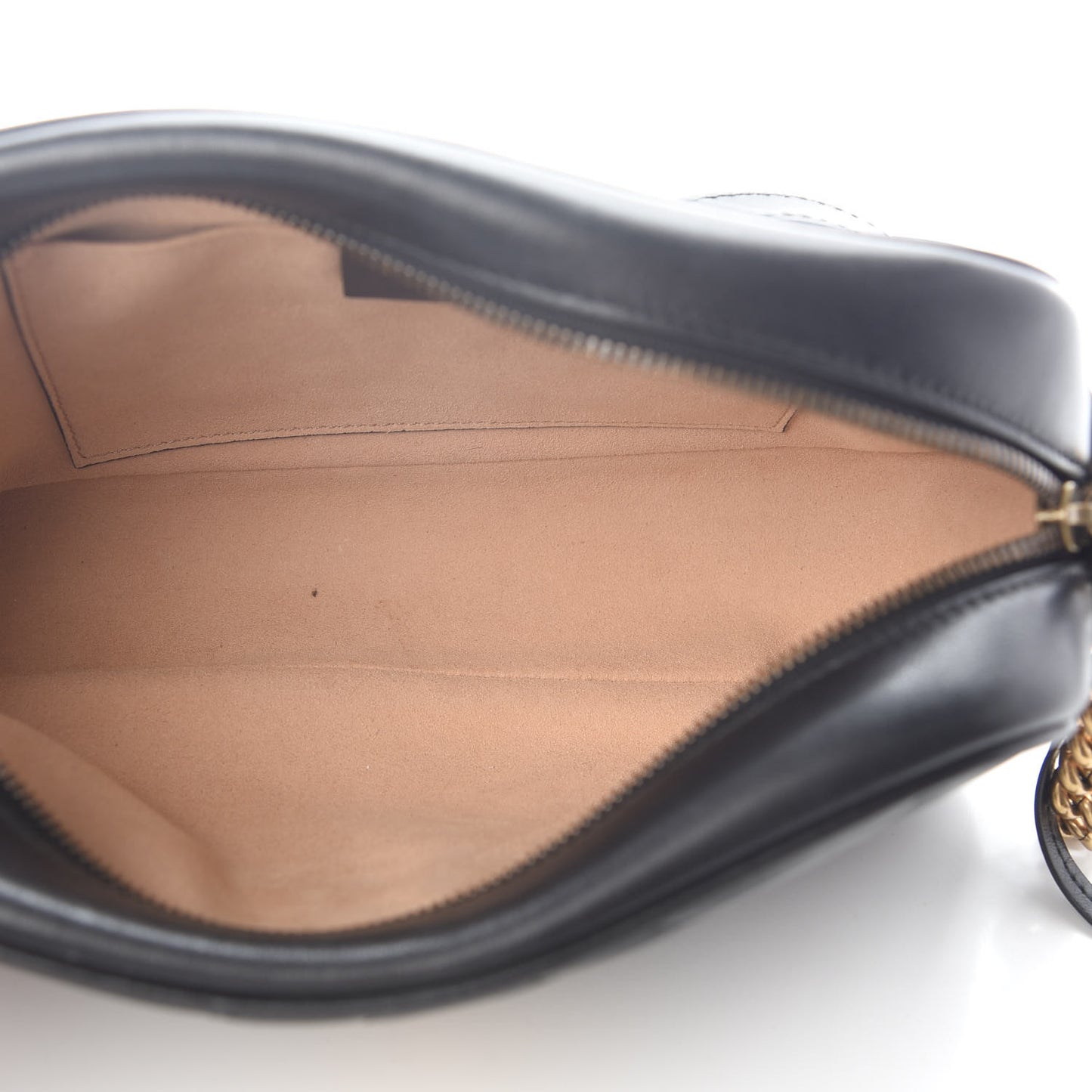 Calfskin Matelasse Small GG Marmont Chain Shoulder Bag Black