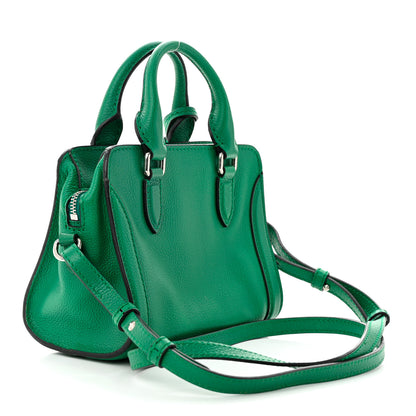 Alexander McQueen Pebbled Calfskin Mini Padlock Tote Emerald 3 of 15