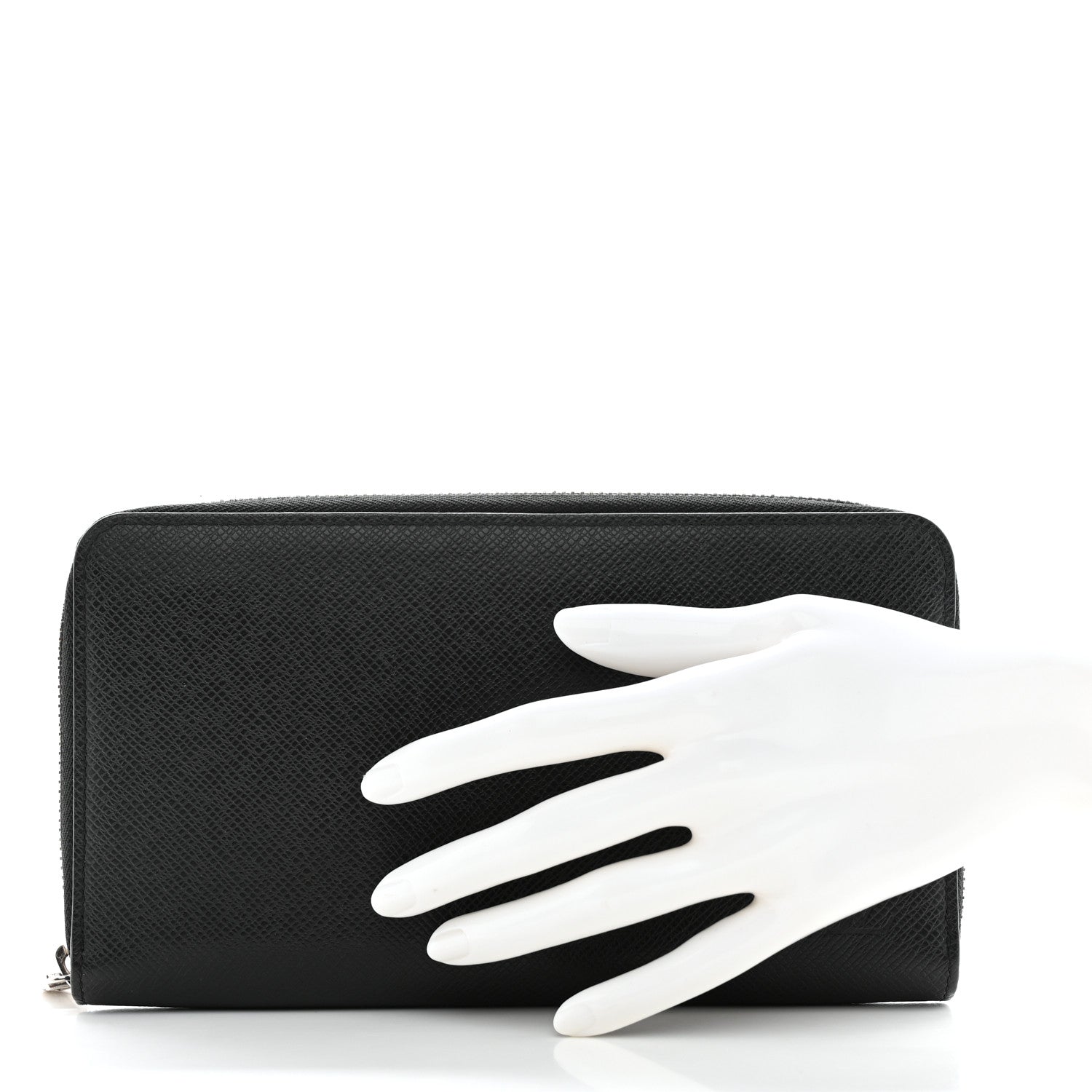 Louis Vuitton Taiga Zippy Organizer Wallet Black 2 of 10