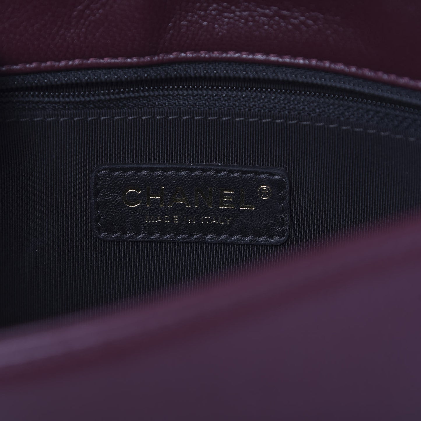 Sheepskin Quilted Vintage Mademoiselle Flap Dark Red