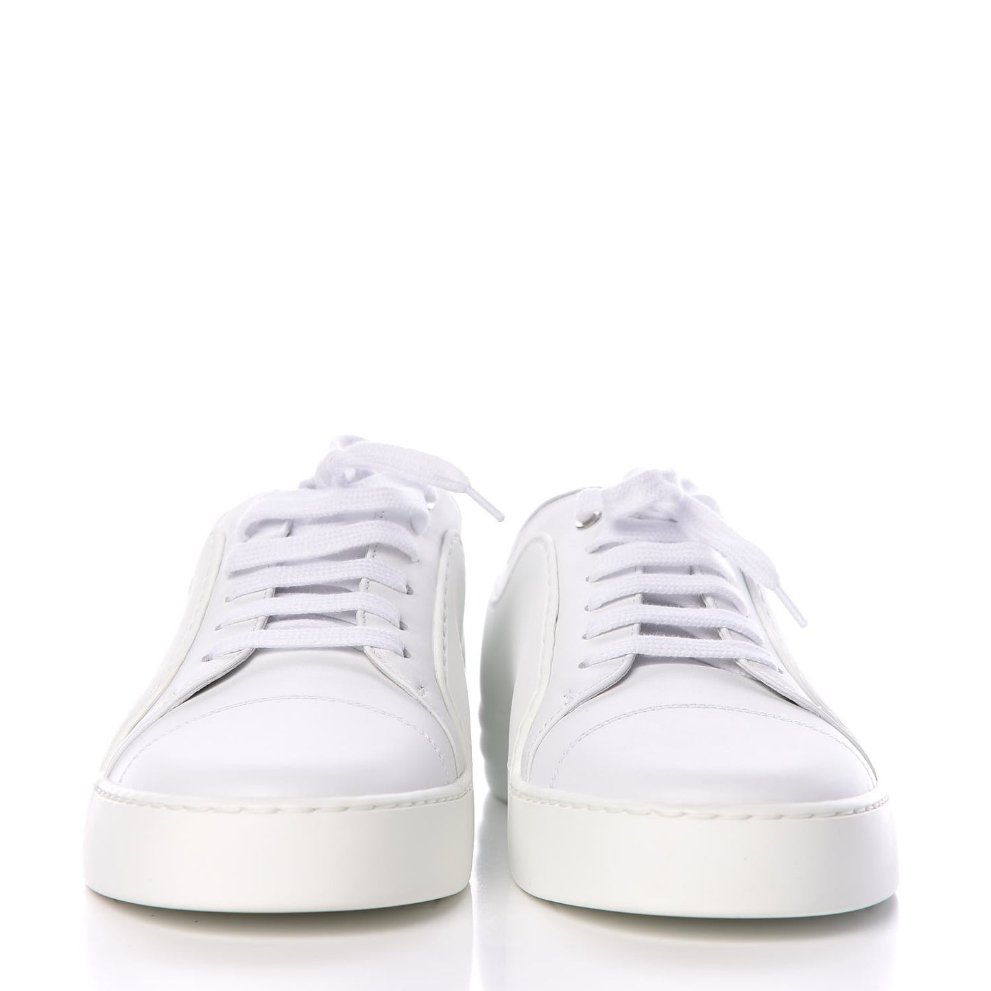 Calfskin Gum Womens CC Sneakers 39 White