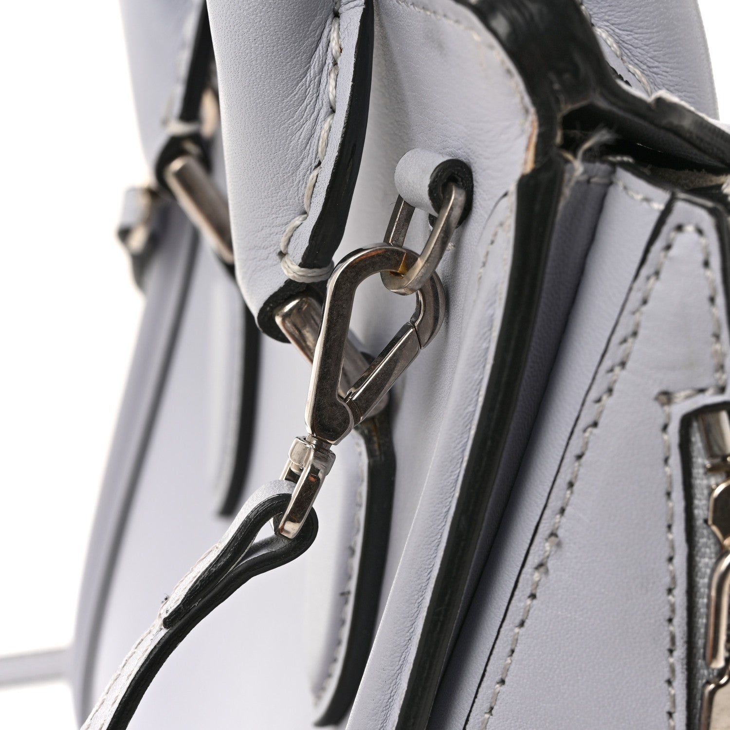 Alexander McQueen Calfskin Mini Heroine Light blue 16 of 19