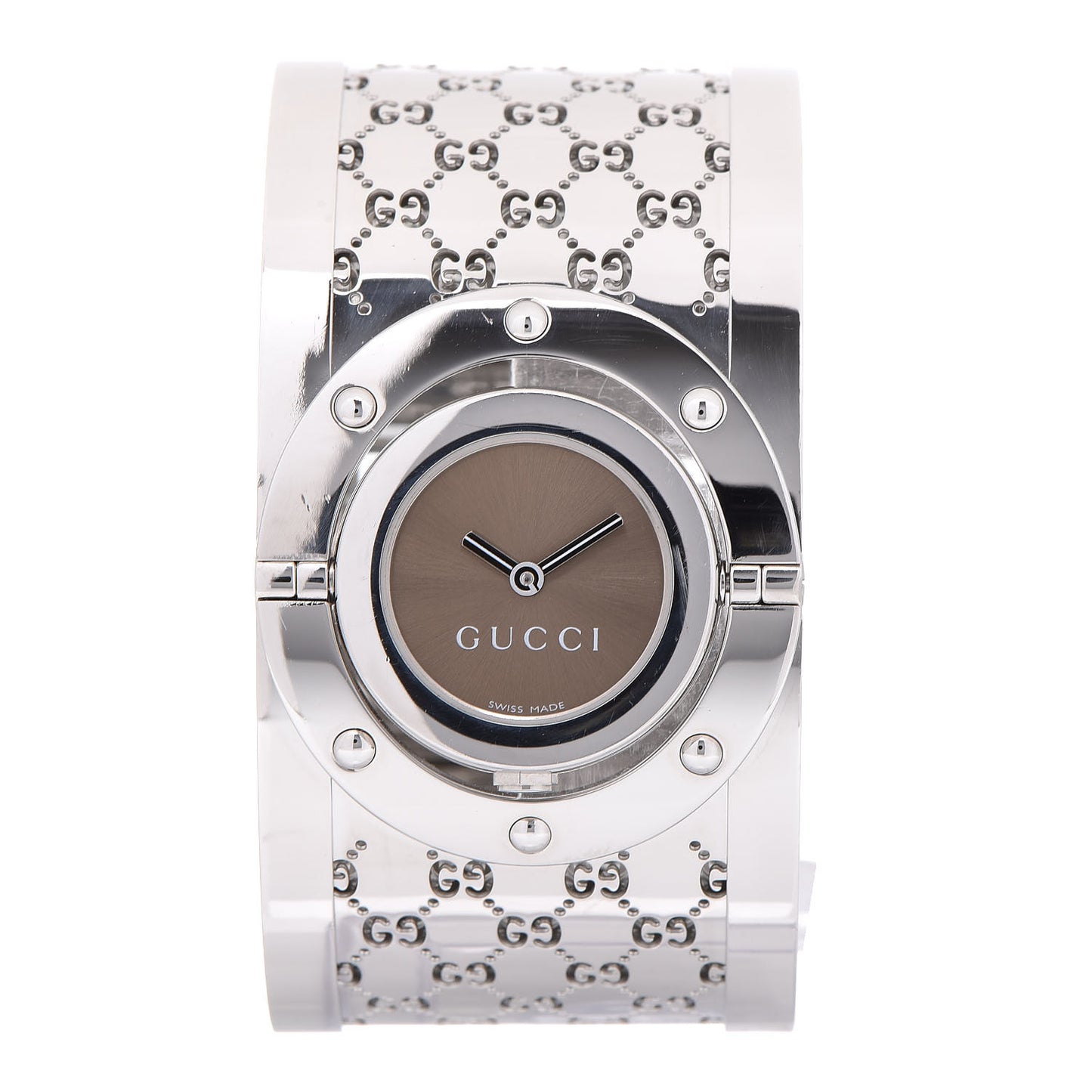 Stainless Steel 33mm Twirl Quartz Watch Brown