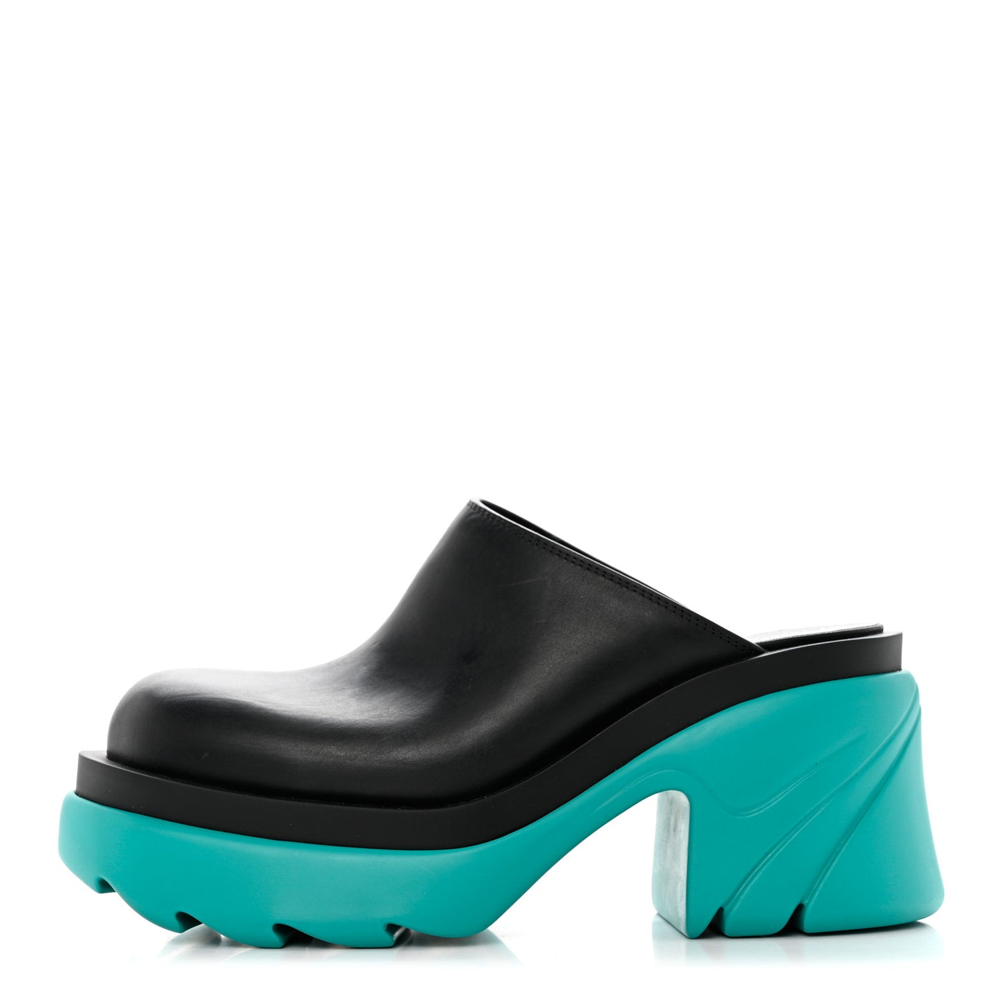 Calfskin Flash Pump Clogs 37 Black Neptune