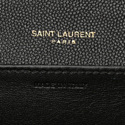 Saint Laurent Grain de Poudre Uptown Chain Wallet Black 6 of 10