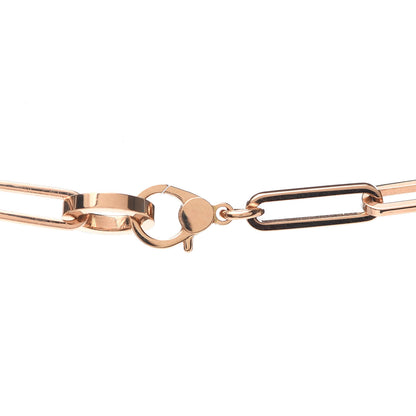 Hermes 18K Rose Gold Diamond Pave Kelly Chaine Choker Necklace 5 of 9
