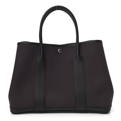 Hermes Toile Negonda Garden Party Tote 36 MM Prunoir Black 1 of 13