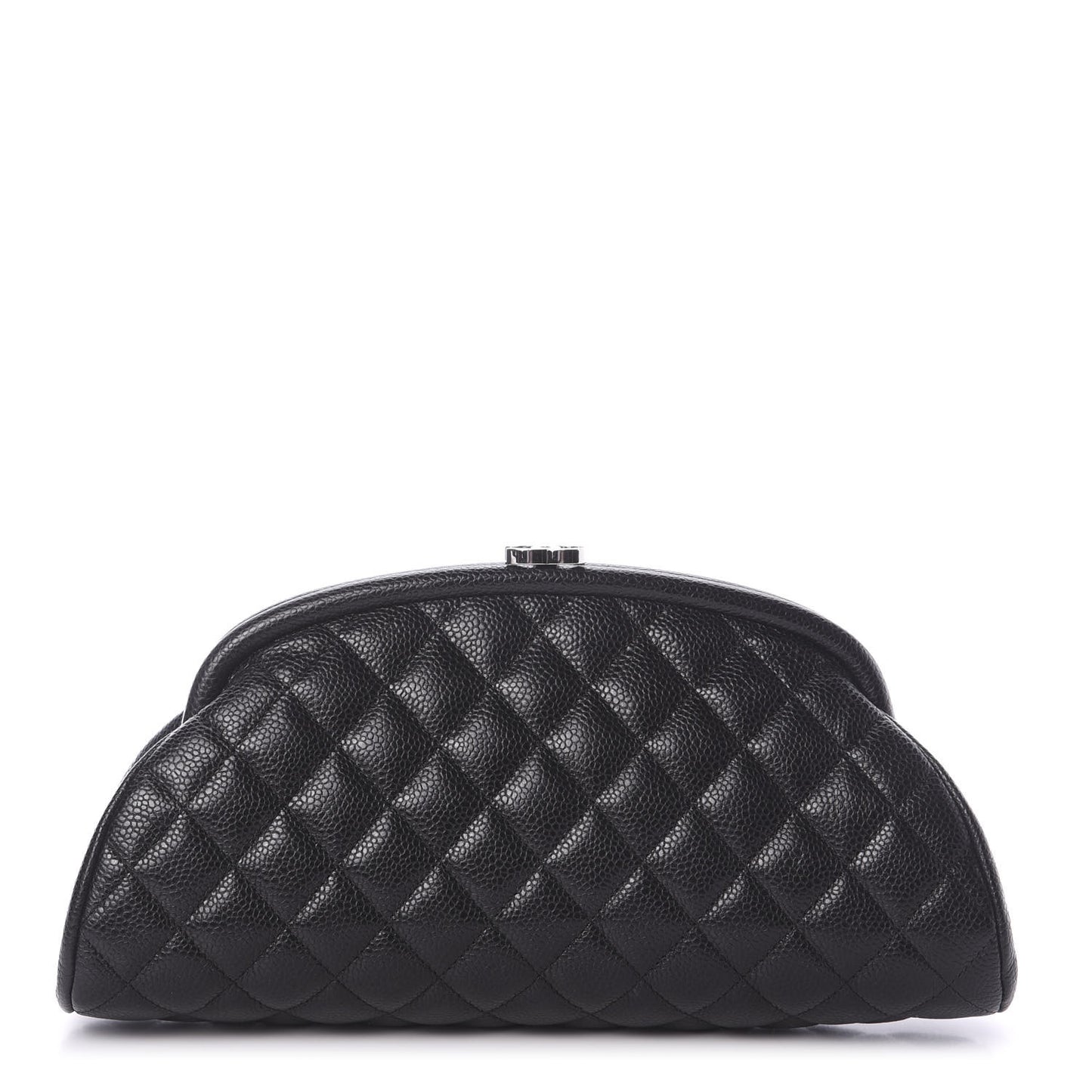 Caviar Quilted Timeless Clutch Black