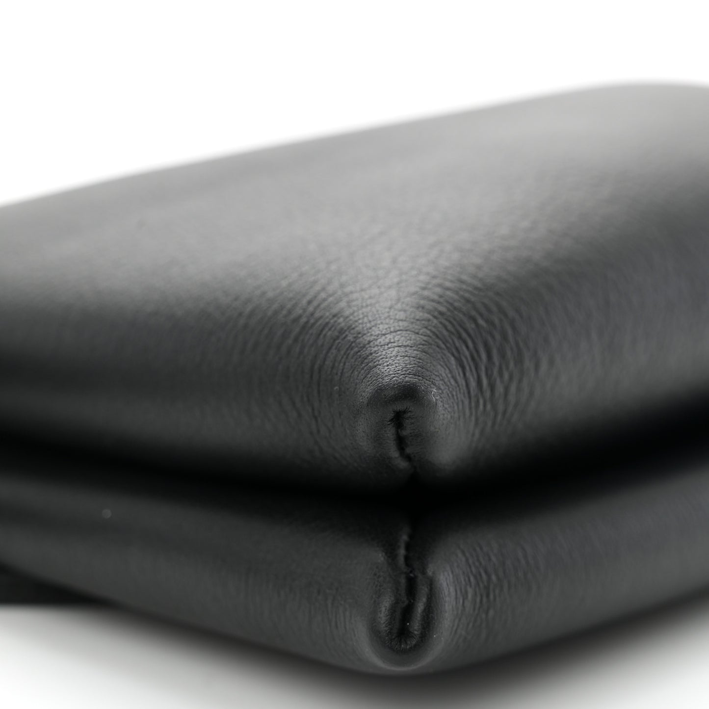 Matte Grained Calfskin Mini Nu Twin Bag Black