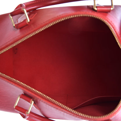 Louis Vuitton Epi Speedy 30 Rouge 5 of 19