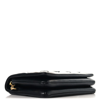 Louis Vuitton Lambskin Embossed Monogram Pochette Coussin Black 4 of 10