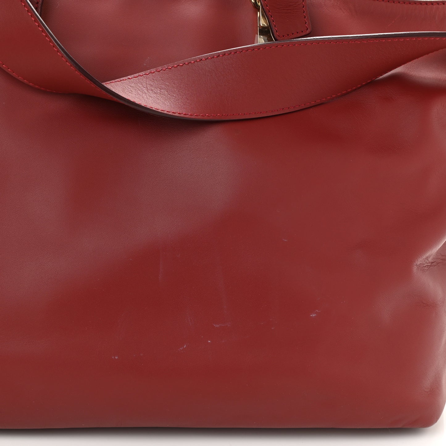Smooth Calfskin Medium Baylee Tote Burgundy