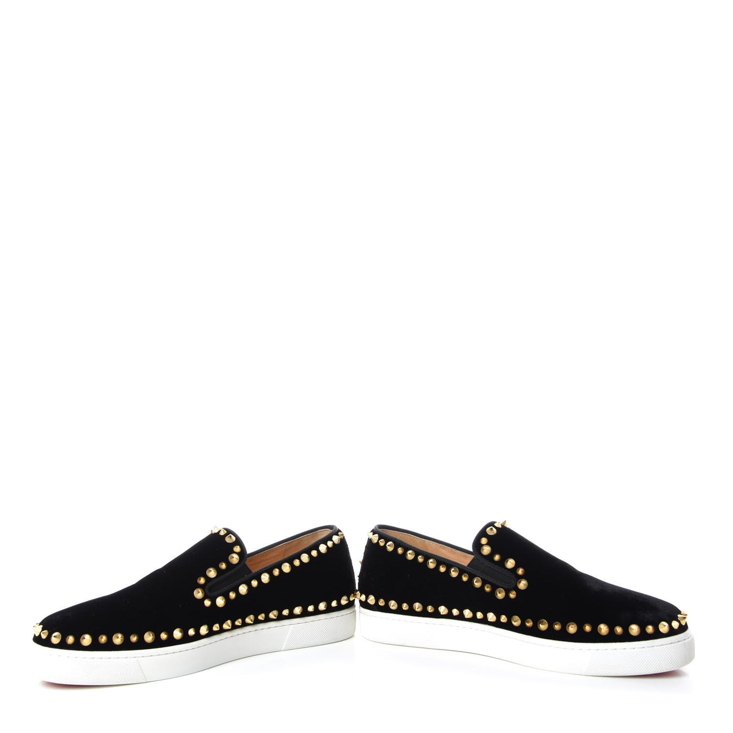 Velvet Womens Spikes Pik Boat Sneakers 38.5 Black