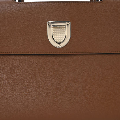 Christian Dior Grained Calfskin Medium Diorever Flap Brown 7 of 9