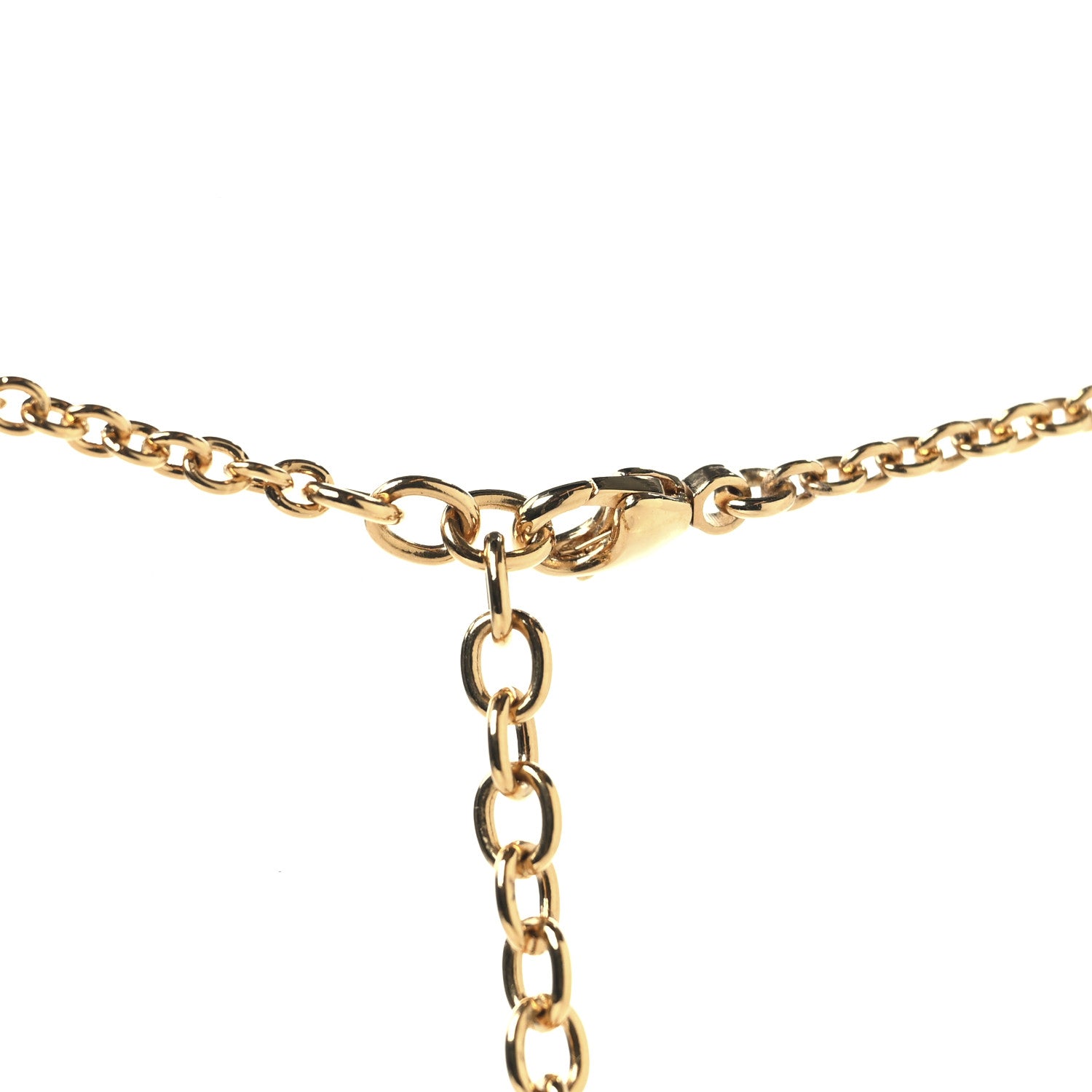 Gucci Metal Enamel Blondie Pendant Necklace Gold Black 4 of 6