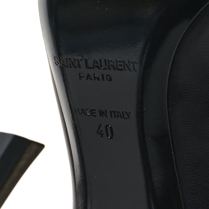 Saint Laurent Calfskin Opyum 110 Pumps 40 Black 7 of 8