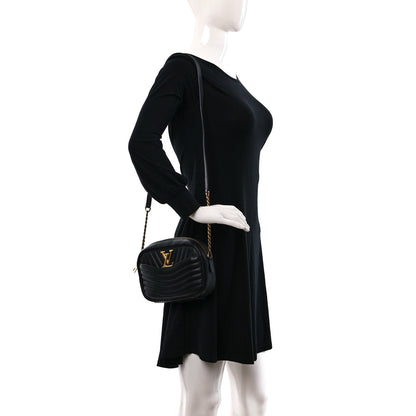 Louis Vuitton Calfskin New Wave Camera Bag NV Black 2 of 9