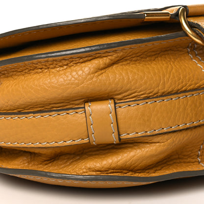 Chloe Calfskin Mini Marcie Round Crossbody Bag Curry Yellow 9 of 10