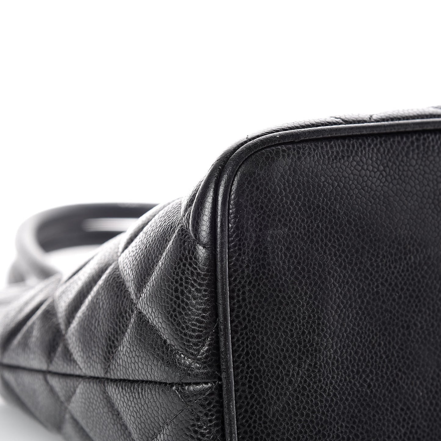 Caviar Quilted Medallion Tote Black