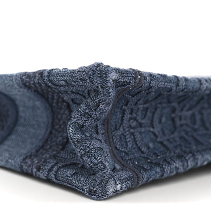 Christian Dior Oblique Denim Mini Book Tote Blue 9 of 11