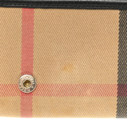 Burberry Calfskin Mega Check Continental Wallet Black 11 of 11