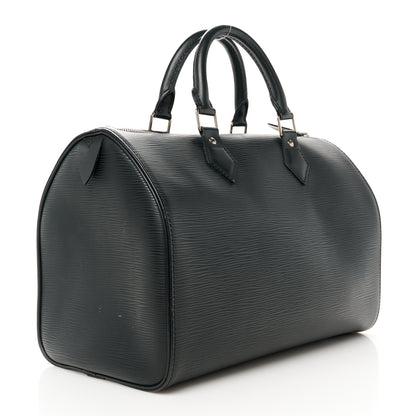 Louis Vuitton Epi Speedy 30 Black 2 of 12