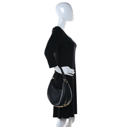 Fendi Vitello Grace Matte Small Fendigraphy Hobo Bag Black 1 of 15