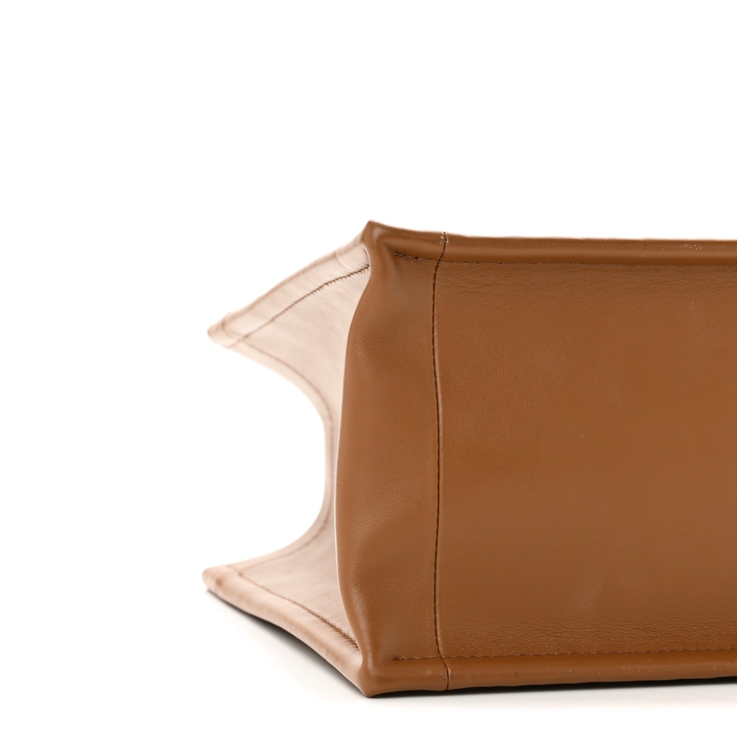 Raffia Calfskin Oblique Embroidered Small Book Tote Beige Camel
