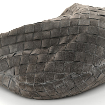 Bottega Veneta Suede Calfskin Intrecciato Teen Jodie Hobo Thunder 9 of 11