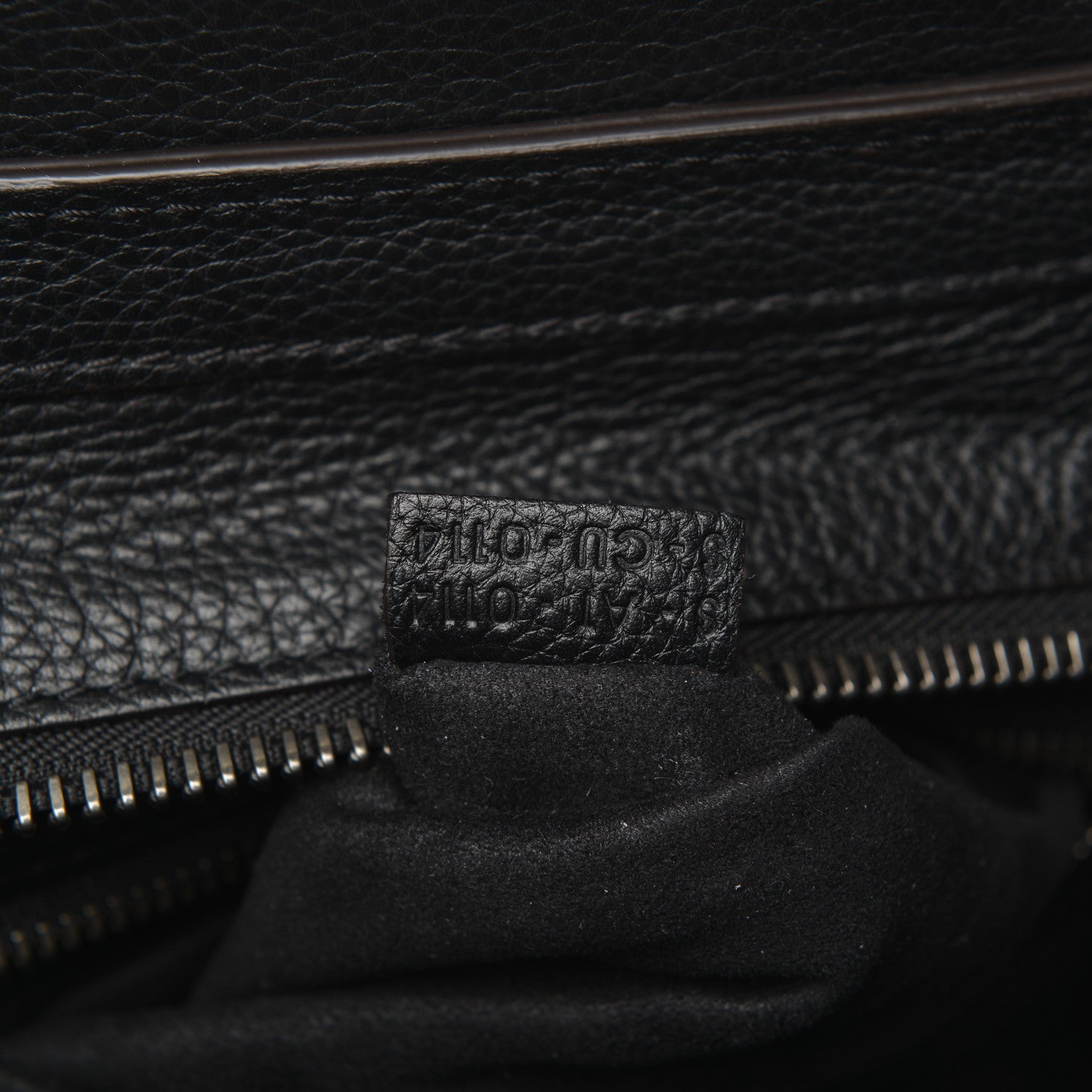 Celine Drummed Calfskin Micro Luggage Black 7 of 7