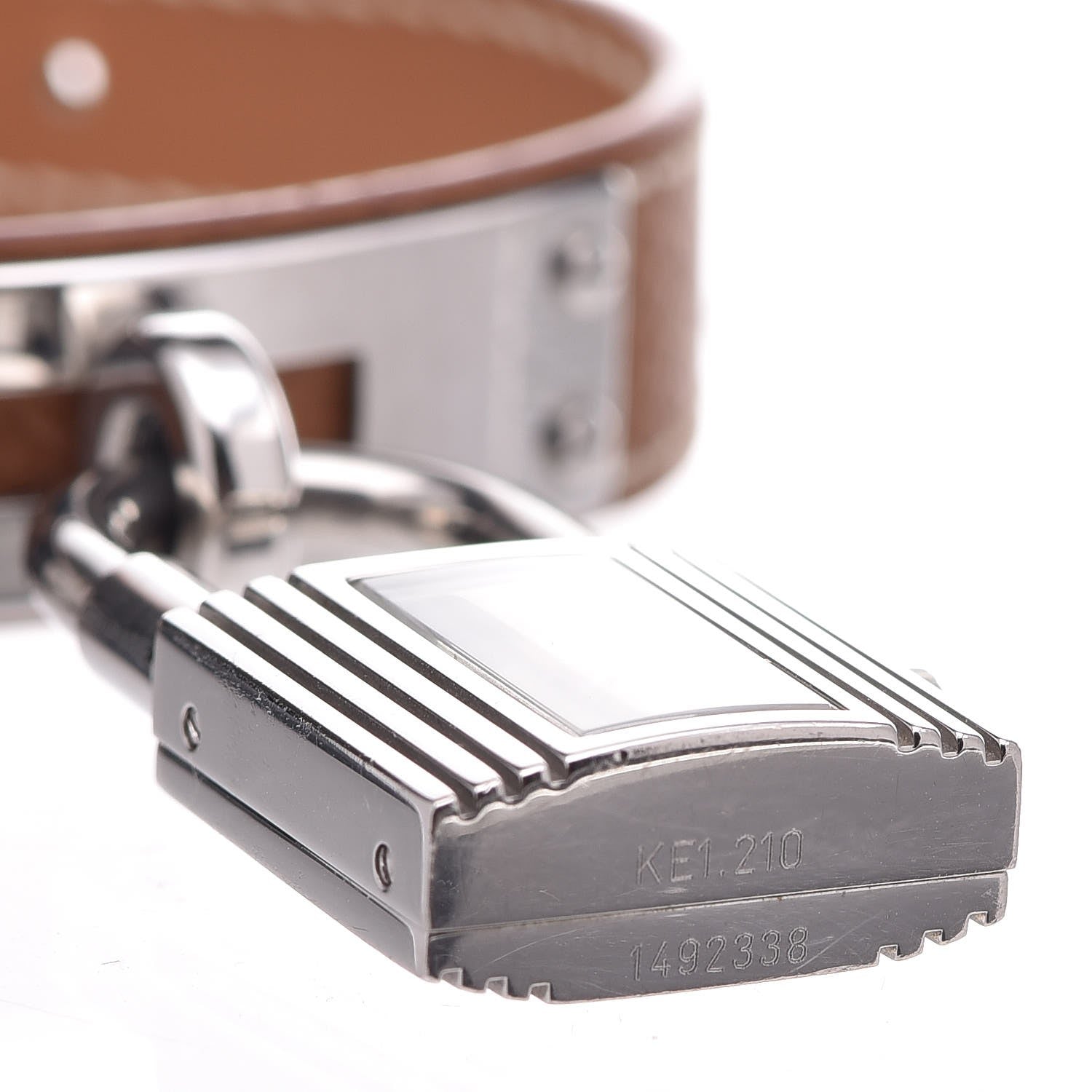 Hermes Stainless Steel Courchevel 20mm Kelly Cadena Quartz Watch Gold 5 of 5