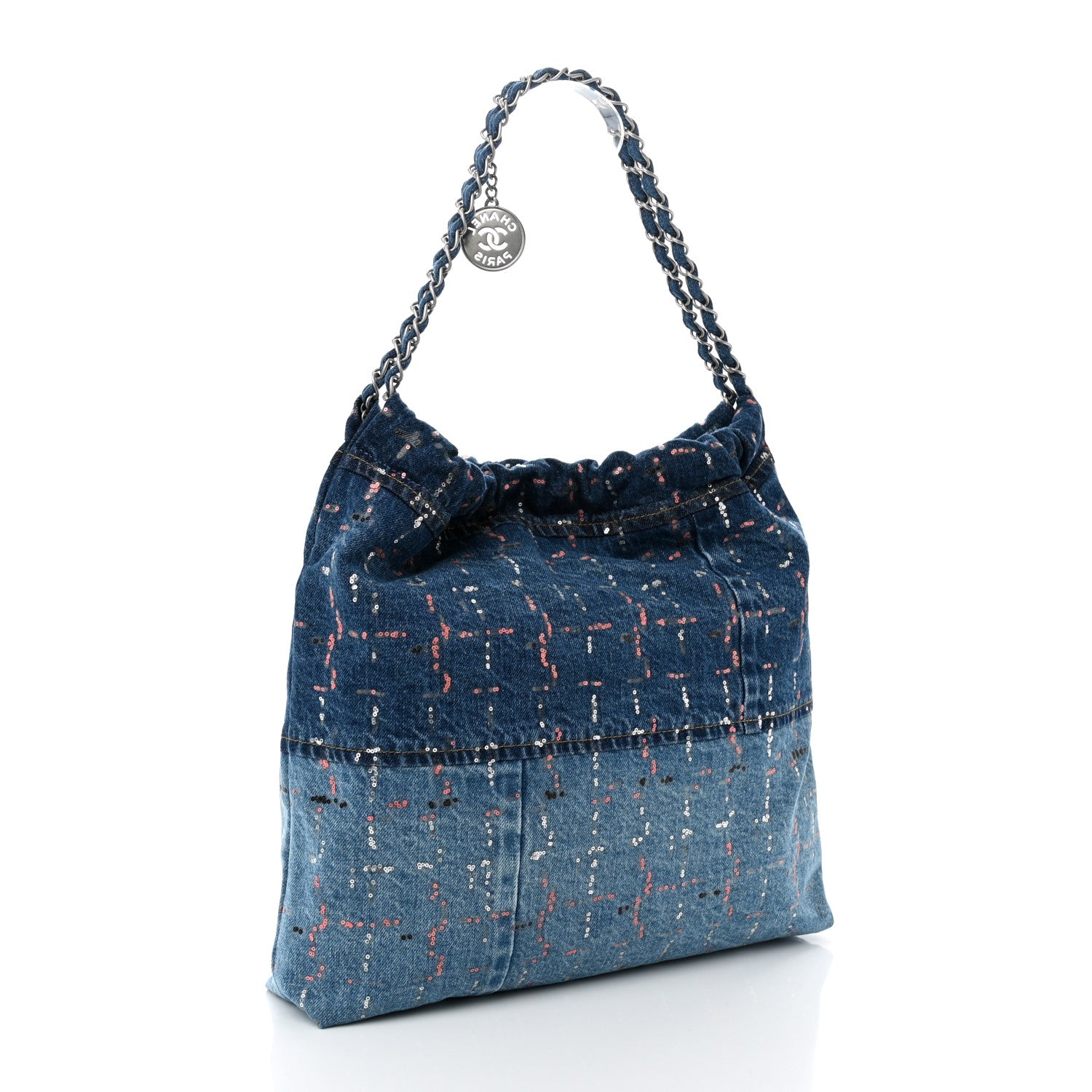 Chanel Denim Sequin Chanel 22 Blue 4 of 12