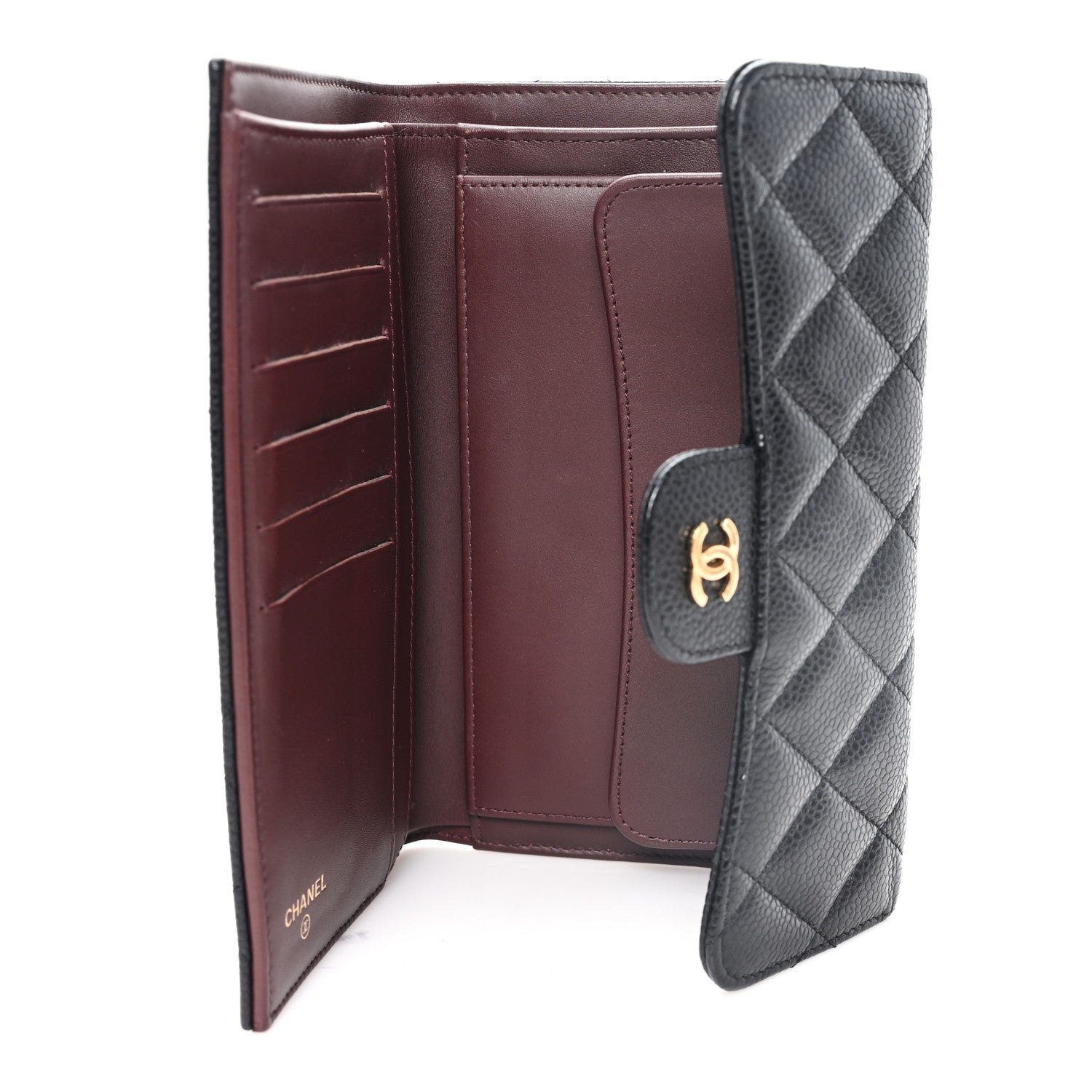Chanel Caviar Quilted Large Flap Wallet Black 5 of 8