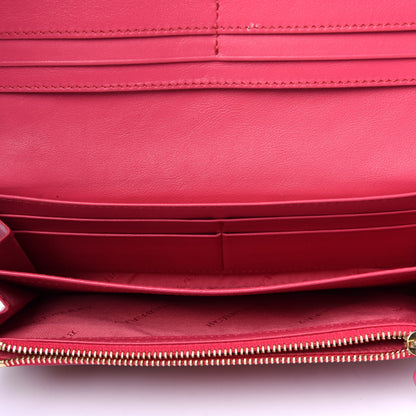 Burberry Calfskin Horseferry Check Porter Continental Wallet Crimson Pink 5 of 10