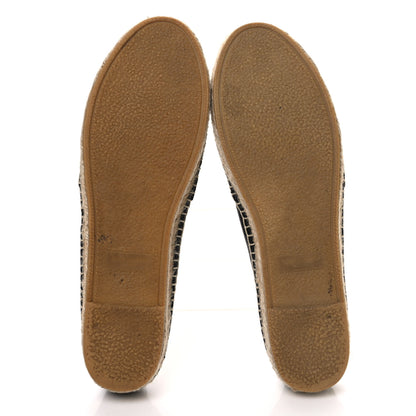Saint Laurent Lambskin Monogram Espadrilles 39 Black 7 of 11