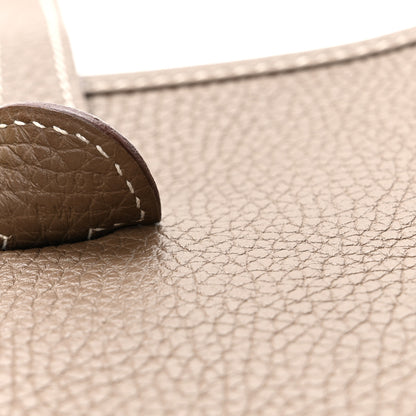 Hermes Taurillon Clemence EVELYNE III PM Etoupe 7 of 10