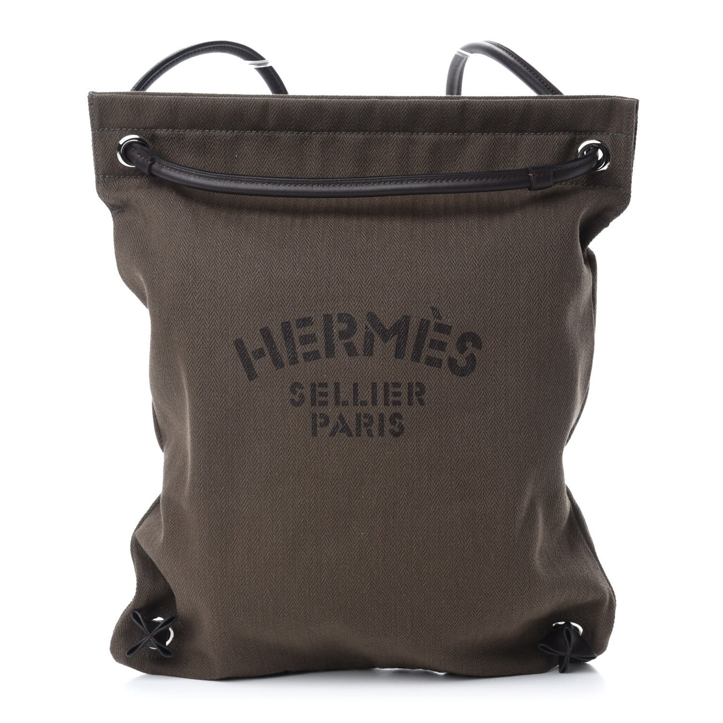Herringbone Canvas Swift Maline Bag Kaki Ebene