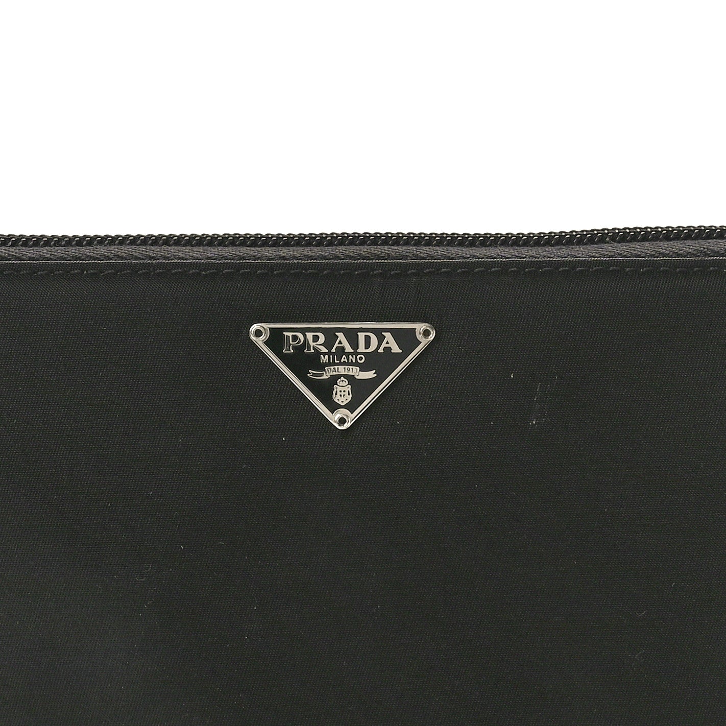 Tessuto Nylon Zip Around Wallet Black