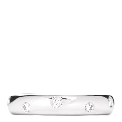 Tiffany Platinum Diamond 4mm Etoile Band Ring 52 6 1 of 4