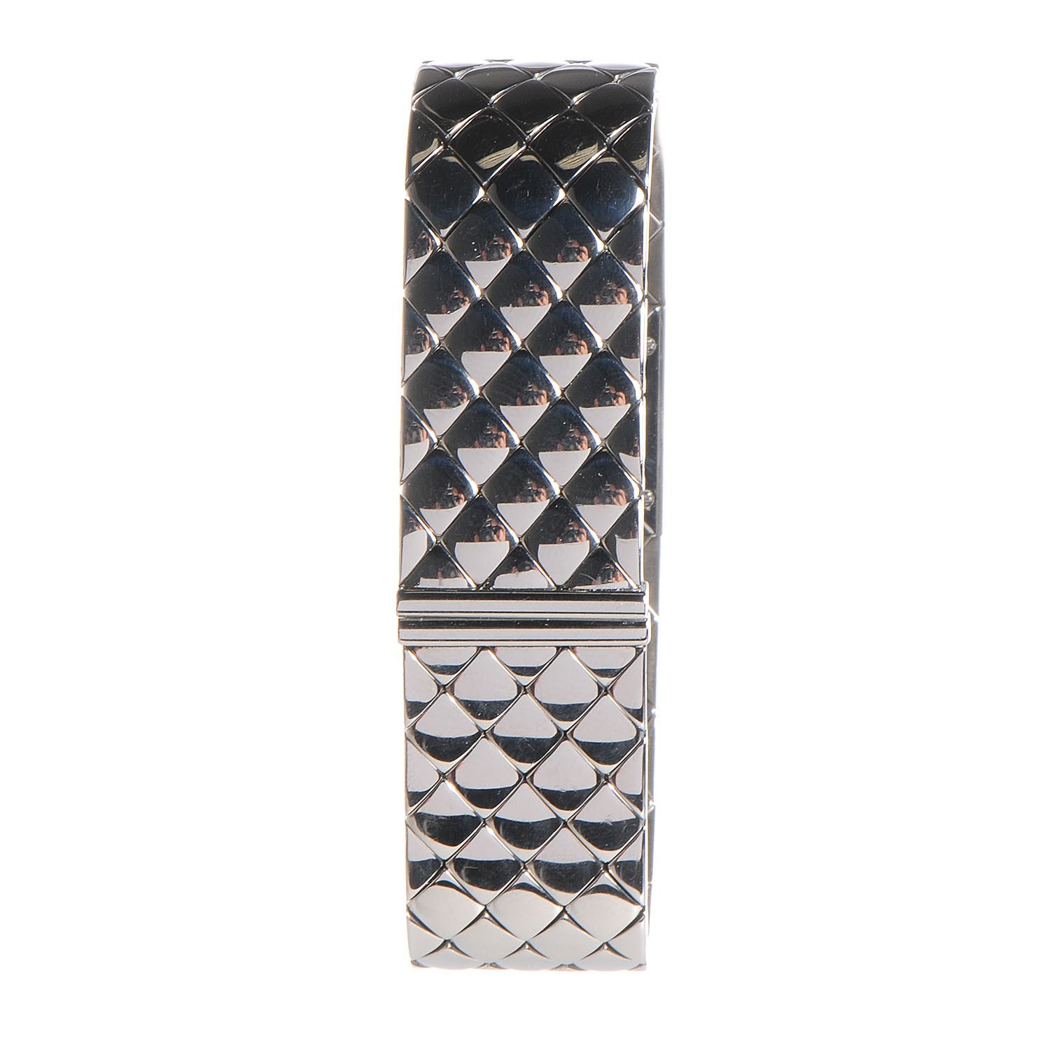 Chanel Stainless Steel 19mm Quilted Matelasse Acier Quartz Watch Black 2 of 5
