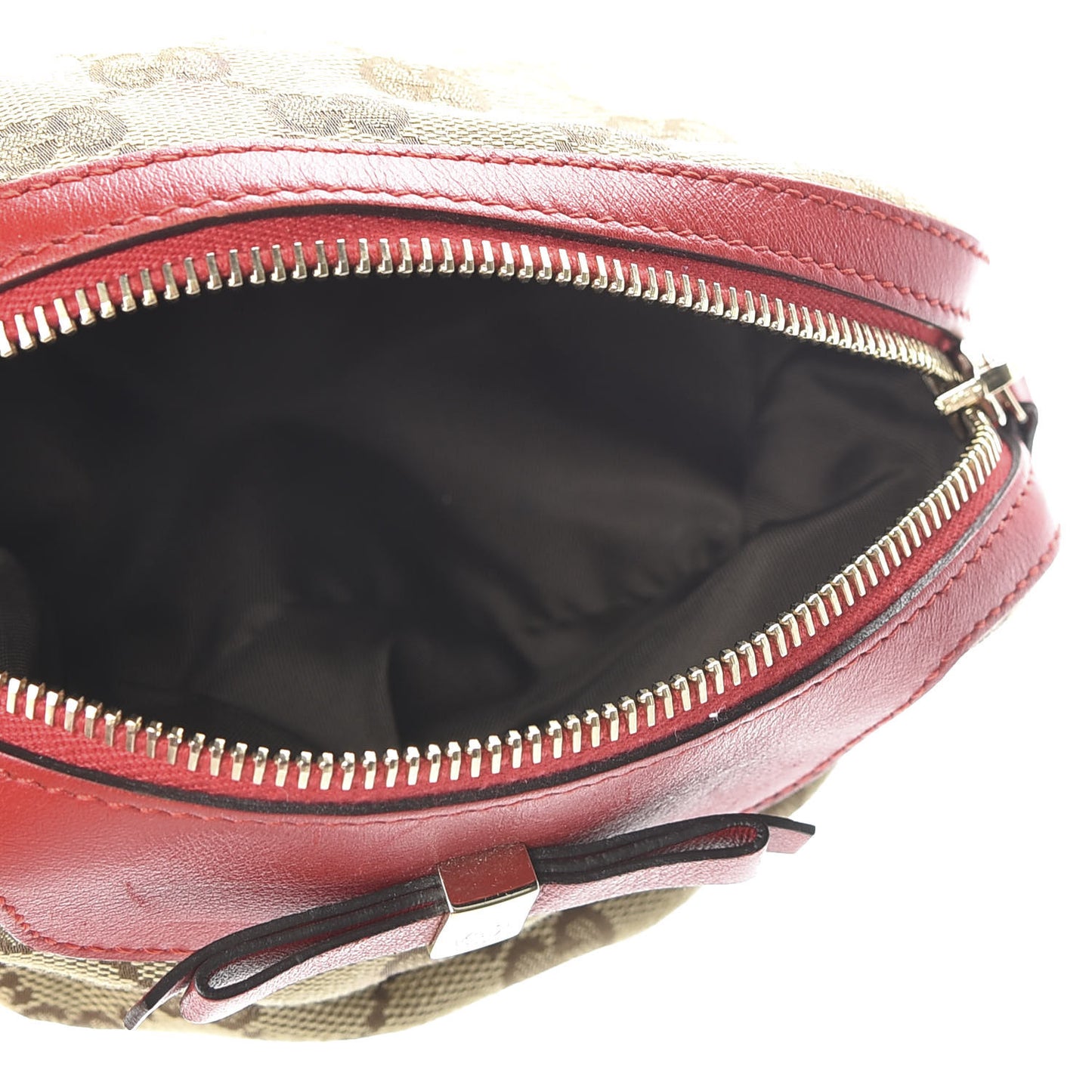 Monogram Cosmetic Case Brown Red