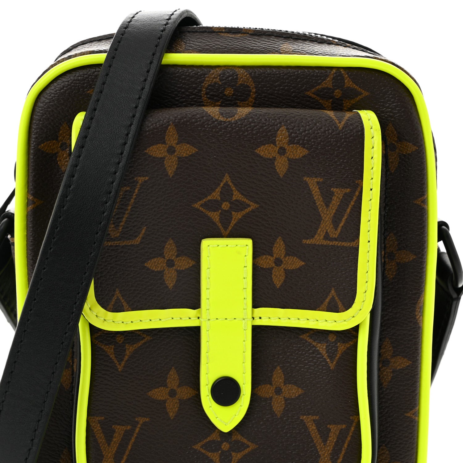 Louis Vuitton Monogram Macassar Christopher Wearable Wallet Fluorescent Yellow 7 of 9