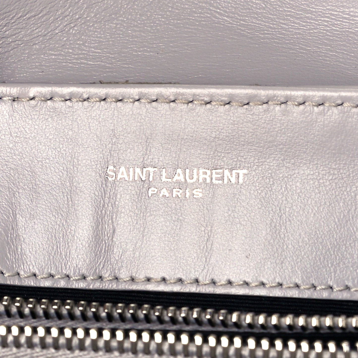 Calfskin Y Quilted Monogram Small Loulou Chain Satchel Granite