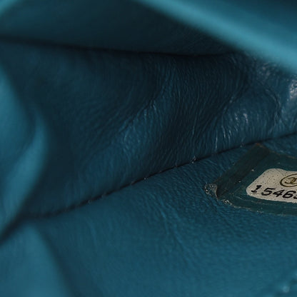 Chanel Lambskin Quilted Extra Mini Rectangular Flap Turquoise 6 of 8