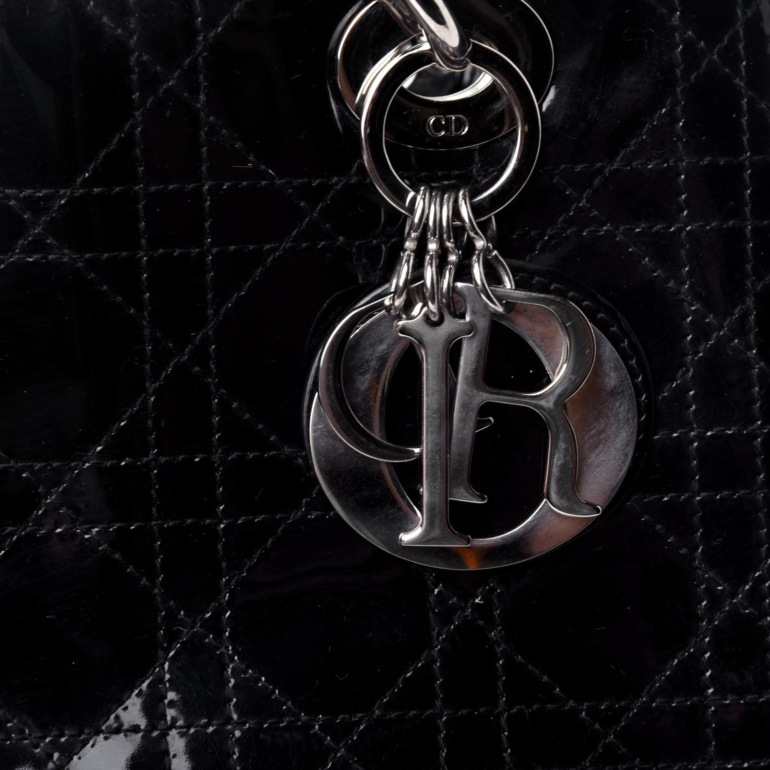 Christian Dior Patent Cannage Medium Lady Dior Black 10 of 10