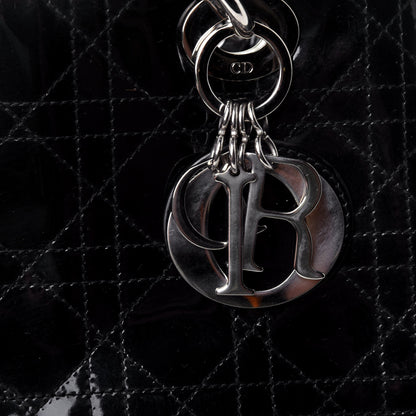 Christian Dior Patent Cannage Medium Lady Dior Black 10 of 10