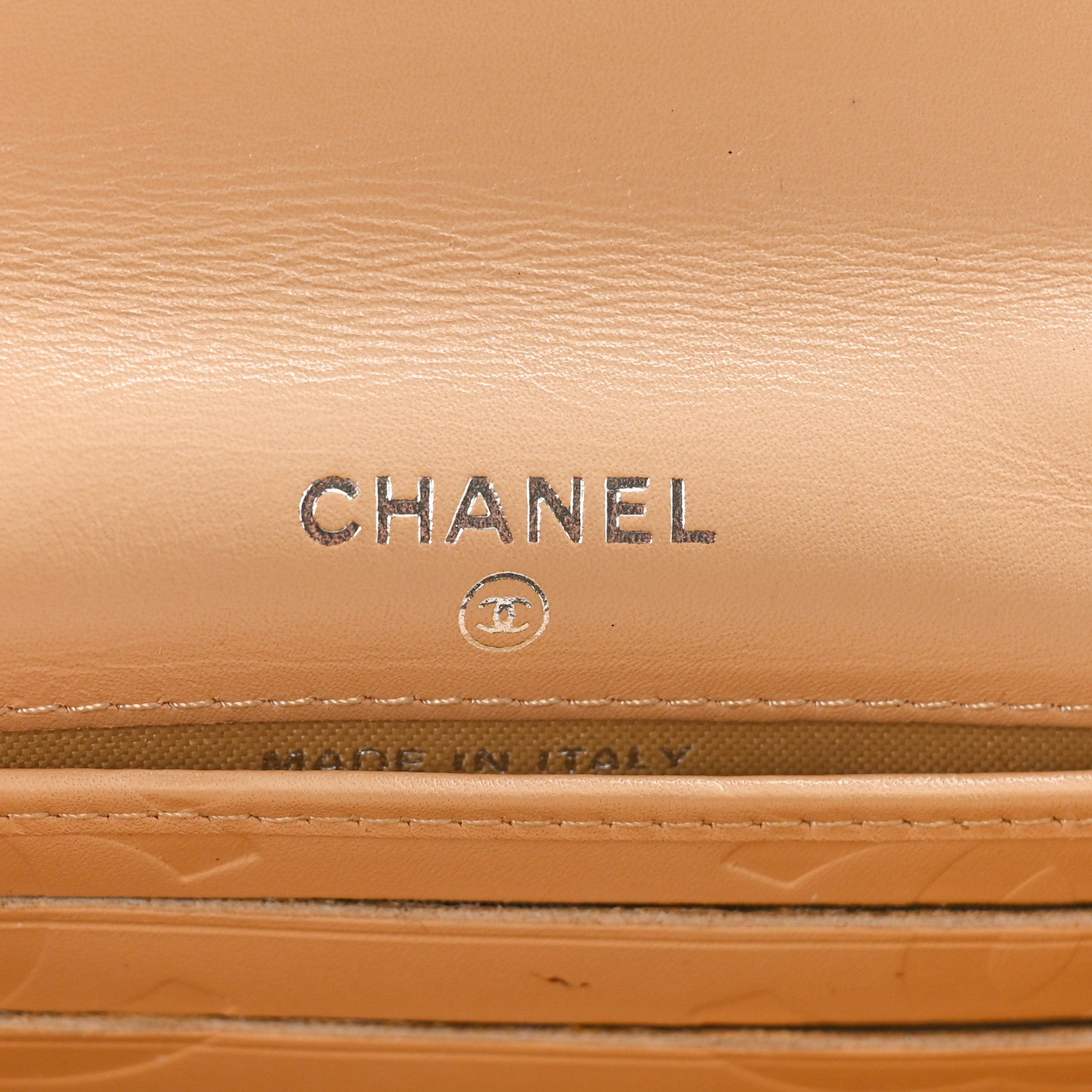 Chanel Calfskin Quilted Cambon Flap Wallet Beige Black 6 of 10