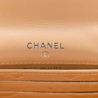 Chanel Calfskin Quilted Cambon Flap Wallet Beige Black 6 of 10