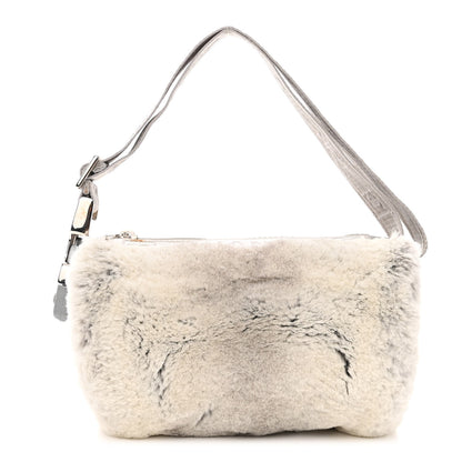 Chanel Rabbit Fur Sport Duffle Grey 1 of 11